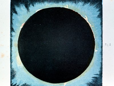 Sonnenkorona und Protuberanzen 1860-1870 von Unbekannt