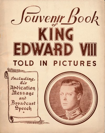 Souvenirbuch von König Edward VIII: Erzählt in Bildern, 1937 von Unbekannt