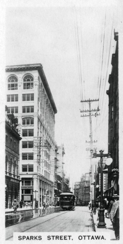 Sparks Street, Ottawa, Kanada, um 1920er Jahre von Unbekannt