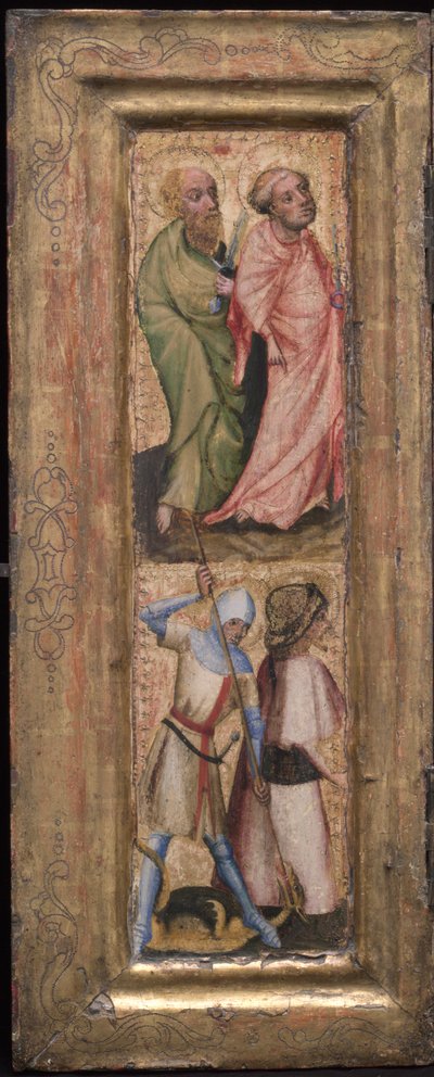St. Peter und St. Paul, St. Georg und St. Jakobus der Ältere, ca. 1424 von Unbekannt