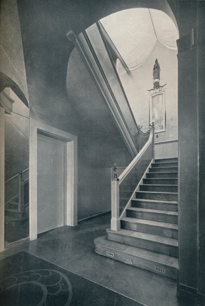 Treppe und Halle von Finella vom Architekten Raymond McGrath 1903-1977, 1930 von Unbekannt