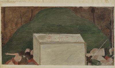 Station des Kreuzes Nr. 14: Jesus wird in sein Grab gelegt, ca. 1936 von Unbekannt