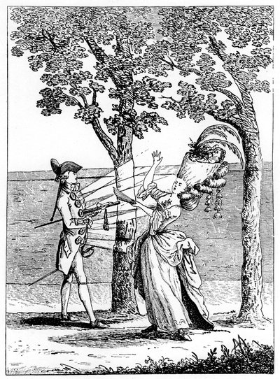 Stahlknöpfe, Coup de Bouton, 1777 von Unbekannt