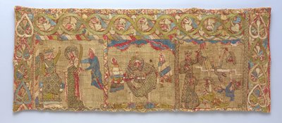 Stola mit dem Martyrium der hl. Katharina, Deutsch, ca. 1200 von Unbekannt