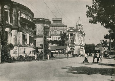 Strandstraße, Rangoon. - Postamt, Imperial Bank of India. Zollhaus in der Ferne, 1900 von Unbekannt