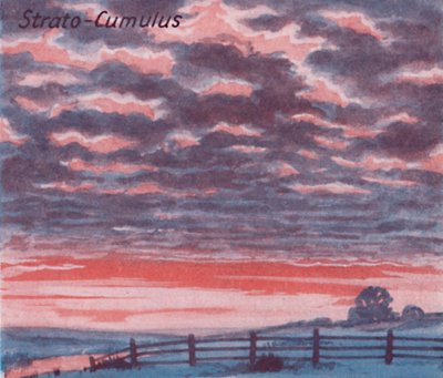 Strato-Cumulus - Ein Dutzend der wichtigsten Wolkenformen am Himmel, 1935 von Unbekannt
