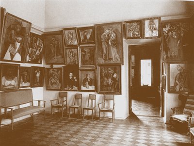 Studie bekannt als das Picasso-Zimmer im Haus von Schtschukin von Unbekannt