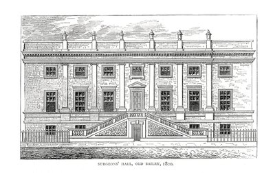 Surgeons Hall, Old Bailey, 1800 von Unbekannt