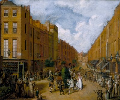 Kehrichttag in der Upper Lisson Street, Paddington, späte 1830er von Unbekannt