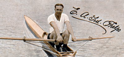 Ted Phelps, Weltmeister im Berufsrudern, 1935 von Unbekannt