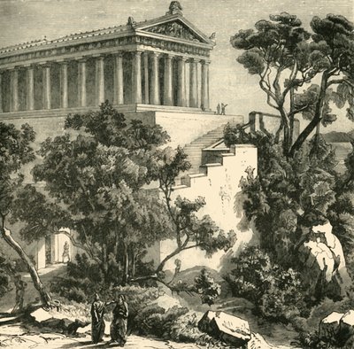 Tempel des Poseidon in Kalauna von Unbekannt