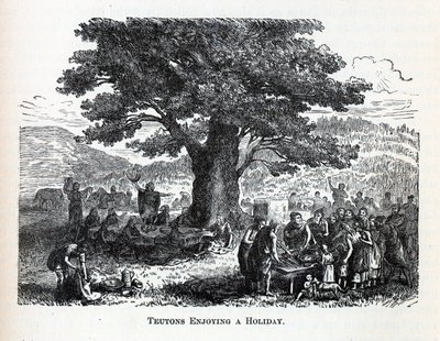 Teutonen genießen einen Feiertag, 1882 von Unbekannt