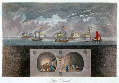 Thames-Tunnel, um 1830 von Unbekannt