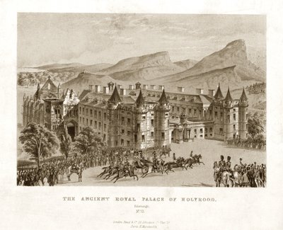 Der Alte Königspalast von Holyrood. Edinburgh, Mitte des 19. Jahrhunderts von Unbekannt