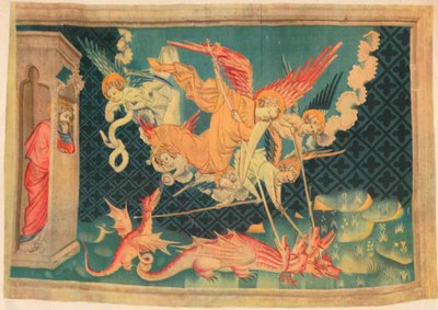Die Apokalypse. St. Michael und seine Helfer überwinden den Drachen von Unbekannt