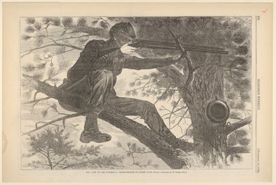 Die Armee des Potomac - Ein Scharfschütze auf Wachposten, Harpers Weekly, Vo..., 15. November 1862 von Unbekannt