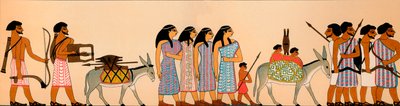 Die Ankunft eines Stammes semitischer Nomaden in Ägypten, 1895 v. Chr., 1903 von Unbekannt