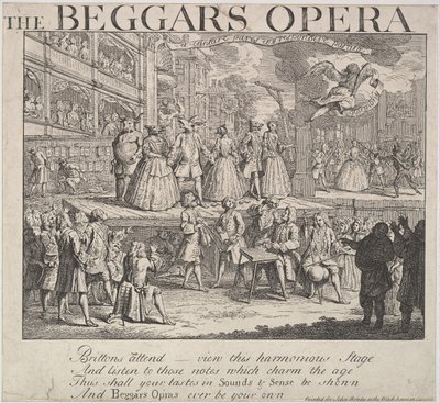 Die Bettleroper, 1728 von Unbekannt