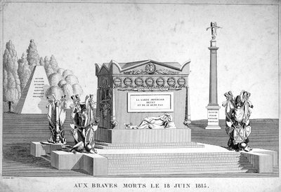 Die tapferen Toten des 18. Juni 1815, 19. Jahrhundert von Unbekannt