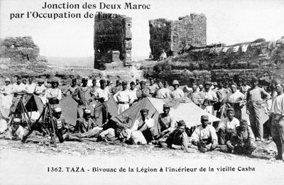 Das Lager der Fremdenlegion, Taza, Marokko, 1904 von Unbekannt