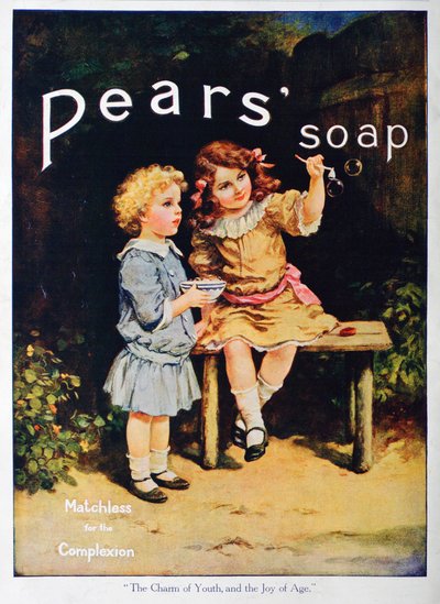 Der Charme der Jugend und die Freude des Alters, Pears Seifenwerbung, 1916 von Unbekannt