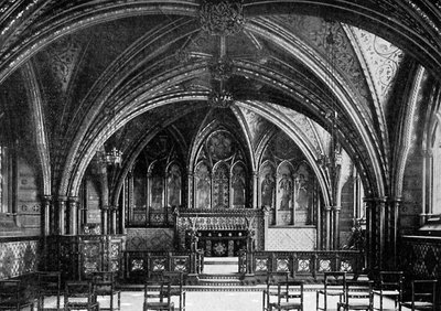 Die Kryptakapelle, Westminster, ca. 1920 von Unbekannt