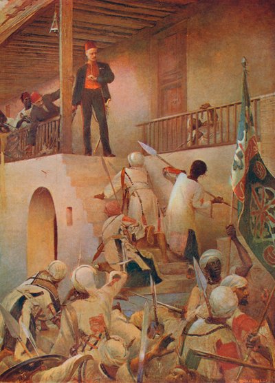 Der Tod von General Gordon, Khartum, 26. Januar 1885, 1893 von Unbekannt