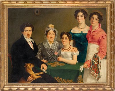 Die Familie des Komponisten Vincenzo Bellini, erstes Viertel des 19. Jahrhunderts von Unbekannt