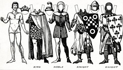 Die Galerie der britischen Kostüme: Kleid getragen in der Regierungszeit des ersten Edward, ca. 1934 von Unbekannt