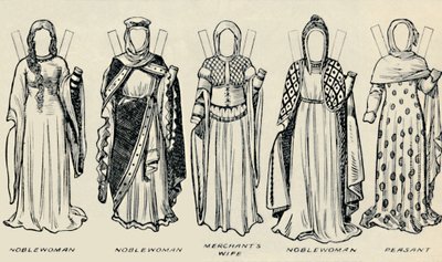 Die Galerie der historischen Kostüme: Die Kleider aus den Tagen von Richard I, ca. 1934 von Unbekannt