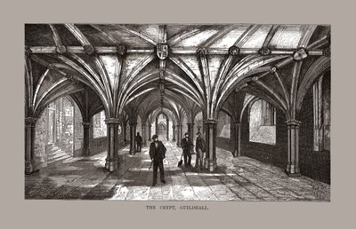 Die Krypta der Guild-Hall von Unbekannt