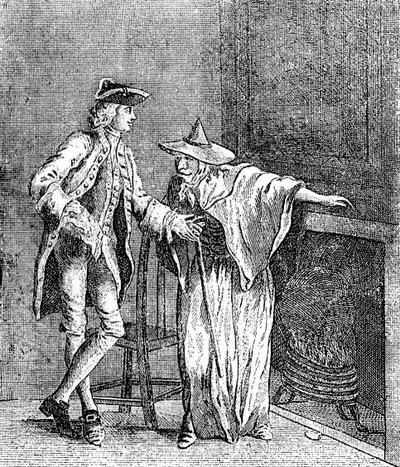 Der Zigeuner im Gespräch mit dem Generalinspektor von Großbritannien, ca. 1753 von Unbekannt