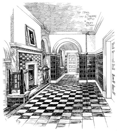 Die Halle, 15, Melbury Road, 1899 von Unbekannt