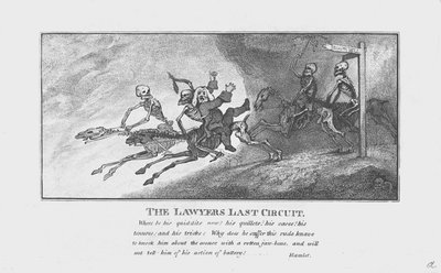 Die letzte Runde des Anwalts, um 1800 von Unbekannt