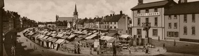 Der Marktplatz, ca. 1880 von Unbekannt