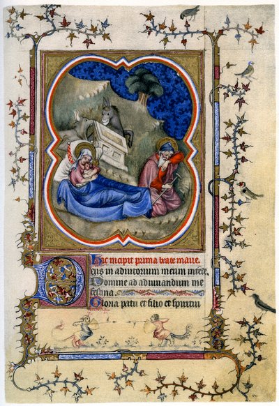 Die Geburt Christi, aus einem Stundenbuch und Messbuch von Unbekannt