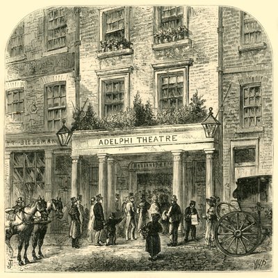 Das alte Adelphi-Theater, 1881 von Unbekannt