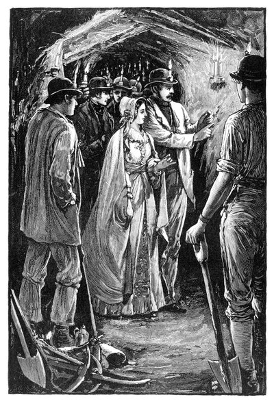 Die Königin besucht eine kornische Eisenmine, um 1840er Jahre, 1900 von Unbekannt