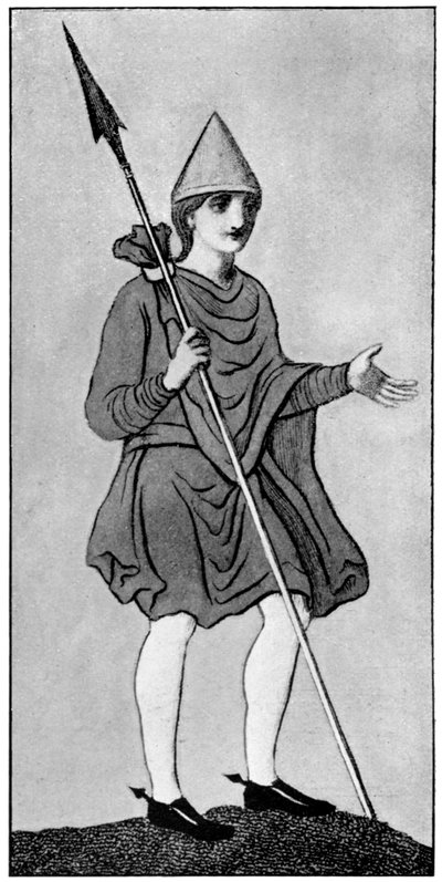 Der sächsische Mantel, zeigt die Befestigungsmethode, 1910 von Unbekannt