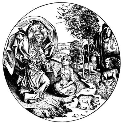 Der sechste Tag der Schöpfung, 1493 von Unbekannt