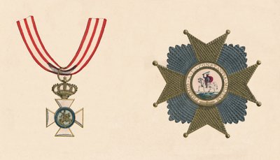 Der spanische Orden des heiligen Hermenegildo, 19. Jahrhundert von Unbekannt