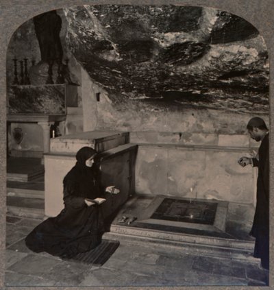 Der Salbungsstein, Grabeskirche, Jerusalem, ca. 1900 von Unbekannt
