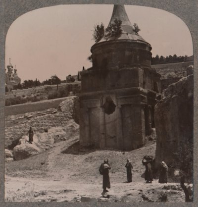 Das Grab Absaloms im Tal Josaphat, ca. 1900 von Unbekannt