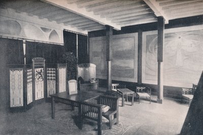 Das Vestibül des niederländischen Abschnitts auf der Turiner Ausstellung von Unbekannt