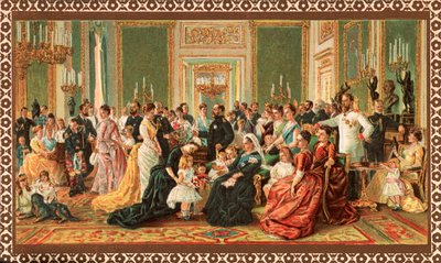 Die viktorianische königliche Familie, 1887 von Unbekannt