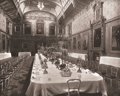 Der Waterloo-Saal, Windsor Castle, Berkshire, 1894 von Unbekannt