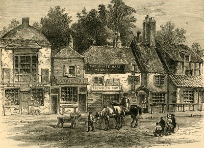 The White Hart, Knightsbridge, 1820, um 1876 von Unbekannt