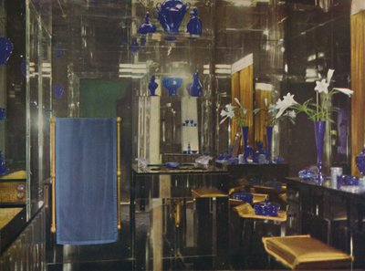 Das Badezimmer im Gayfere House, London, 1936 von Unbekannt