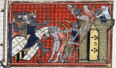 Die Eroberung einer Stadt durch Gottfried von Bouillon von Unbekannt