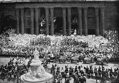 Dankeszeremonie in der St. Pauls Kathedrale, London, 22. Juni 1897 von Unbekannt